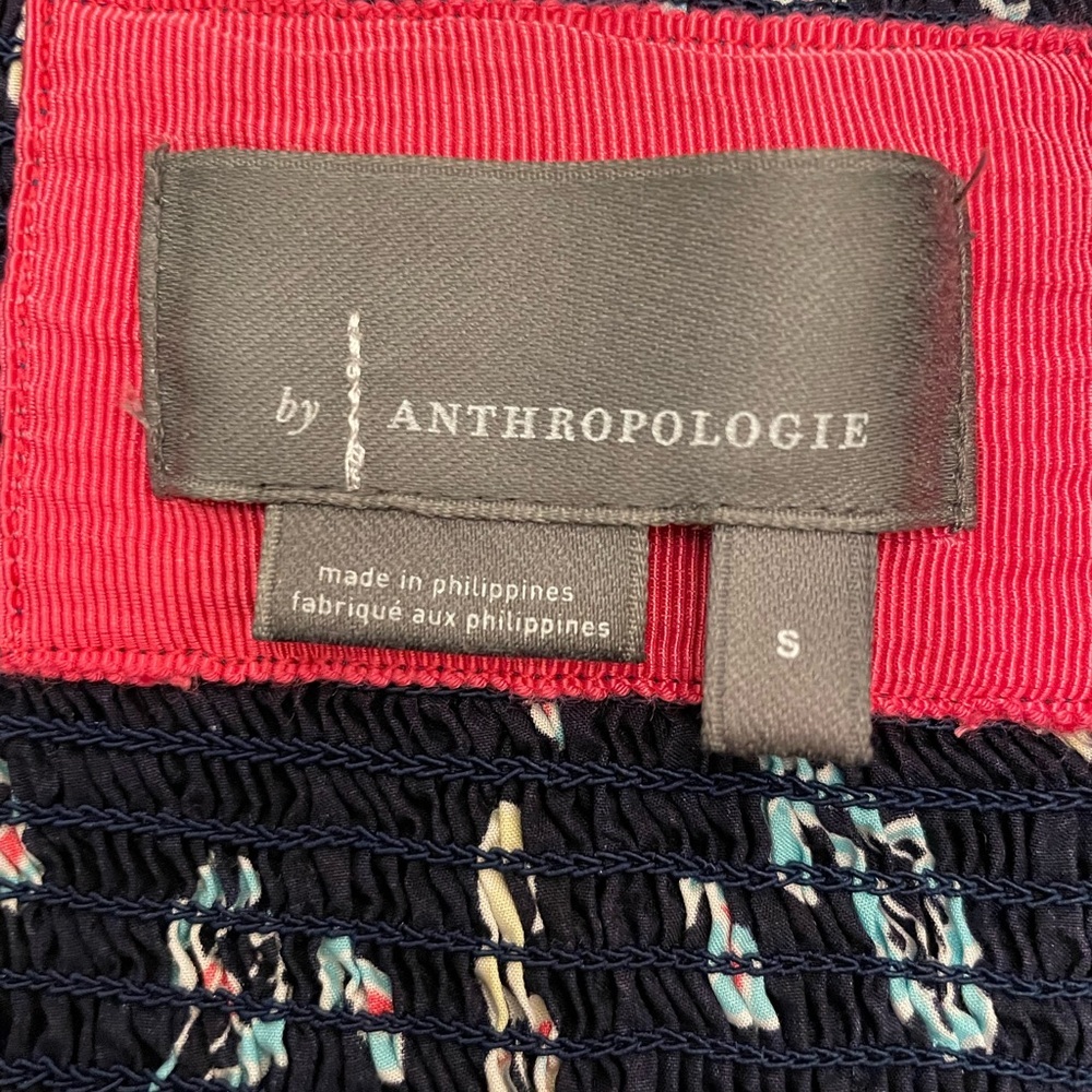 Anthropologie Women's Floral Print Chiffon Puff Sleeve Kayak Maxi Dress Size S - Picture 10 of 13